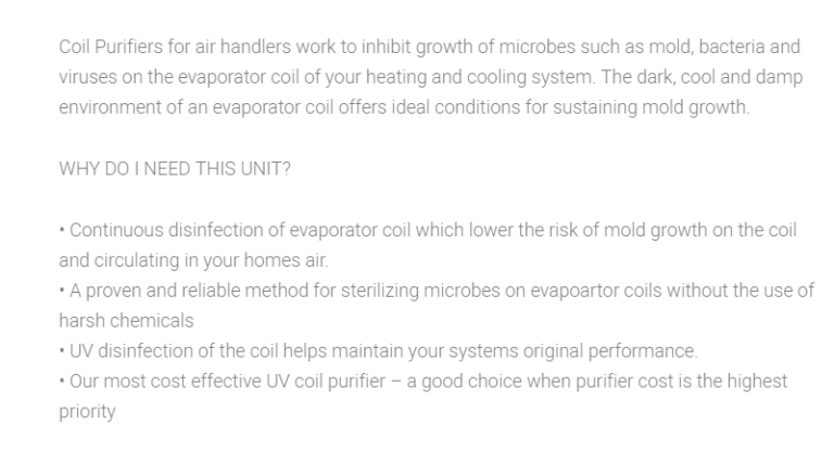 UV Coil Purifiers In Glendale, Burbank, Pasadena, CA, And Surrounding Areas